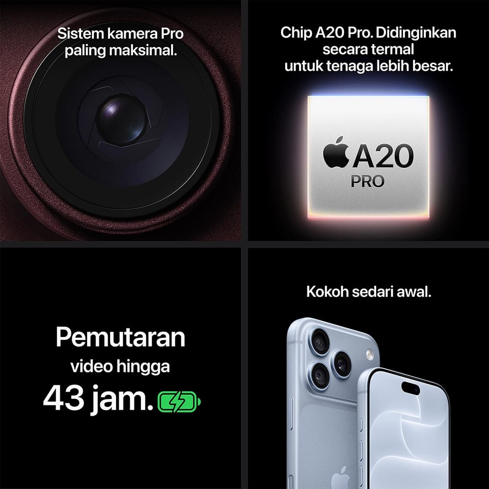 iPhone 18 Pro Max (A20 Pro) | Triple 48MP Fusion Camera With Variable Aperture [Garansi Resmi] 10