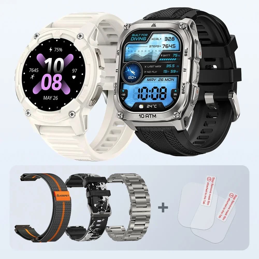 KOSPET TANK M4 SMARTWATCH: JAM TANGAN PINTAR TANGGUH DENGAN FITUR OUTDOOR DAN DIVING