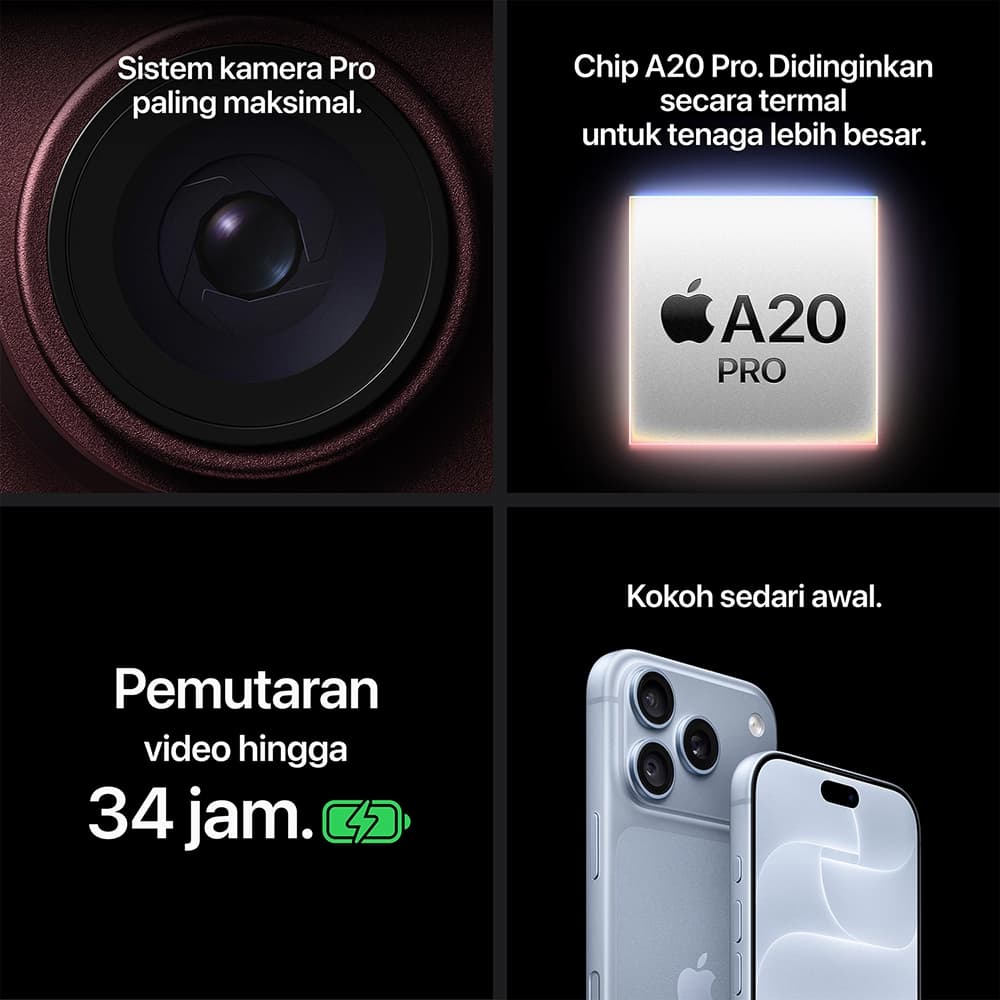 iPhone 18 Pro (A20 Pro) | Triple 48MP Fusion Camera With Variable Aperture [Garansi Resmi] 9