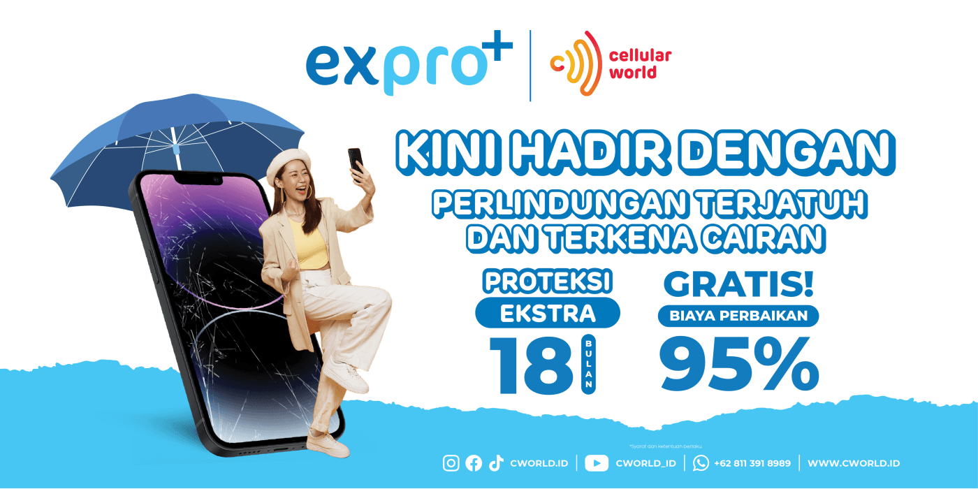 Perlindungan Expro+ dari Jatuh dan Paparan Cairan