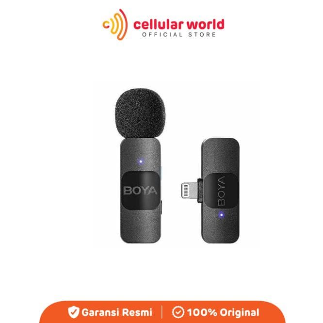 Boya BY-V1 Microphone Tipe Lightning - Black [Garansi Resmi]