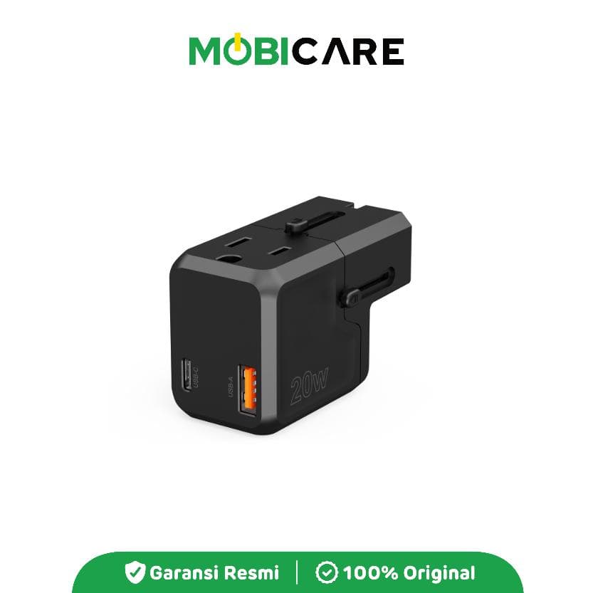 Choetech PD6043 Travel Adapter PD 20W 1A1C Universal [Garansi Resmi]