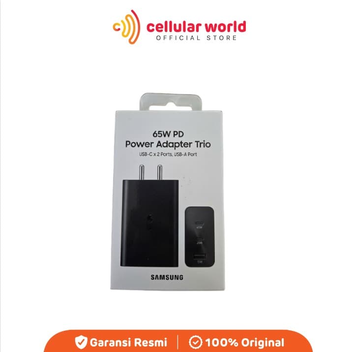 Samsung Travel Adapter 65W Without Cable - Black [Garansi Resmi]