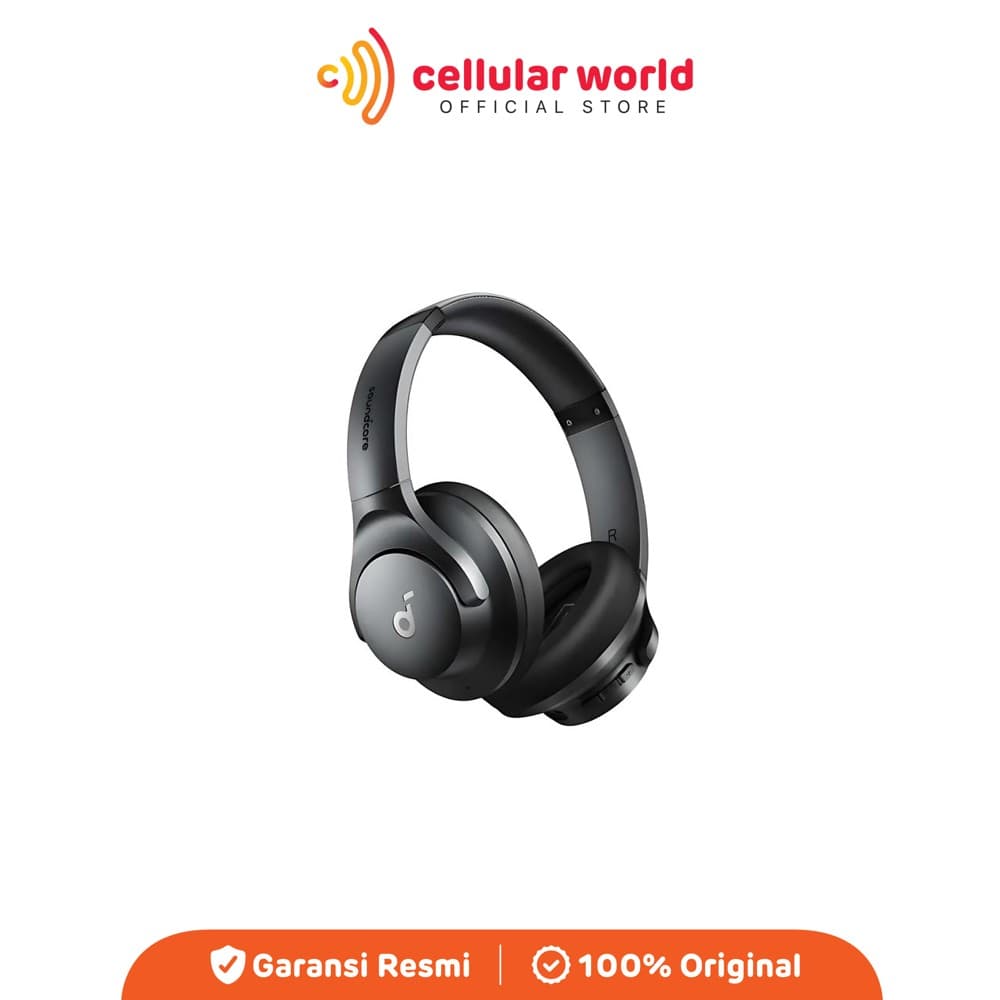 Anker Soundcore Q20i Wireless Headphone Hybrid ANC Bluetooth 5.0 Hi-Res Audio 40H Playtime - Black [ Garansi Resmi ]