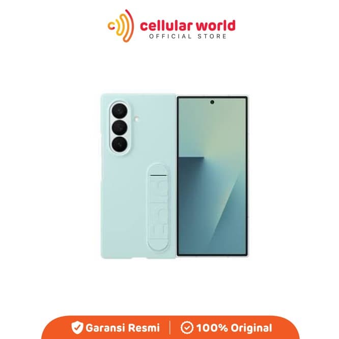 Case Original Samsung Galaxy Z Fold 7 Silicone Cover Light Green ( Garansi Resmi )
