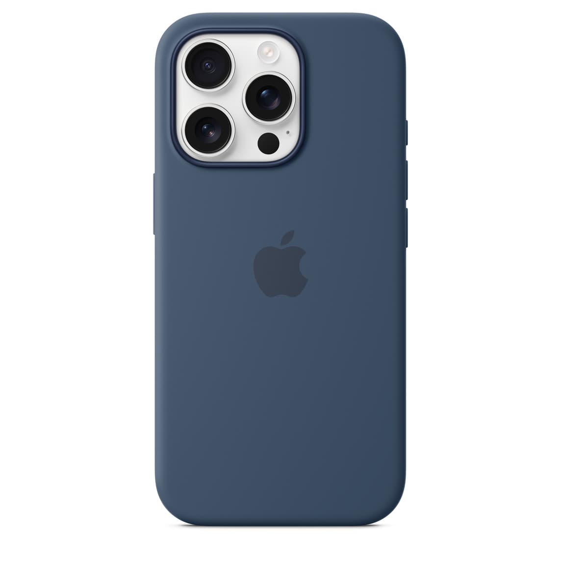 Apple Iphone 16 Pro Silicone Case With Magsafe - Denim