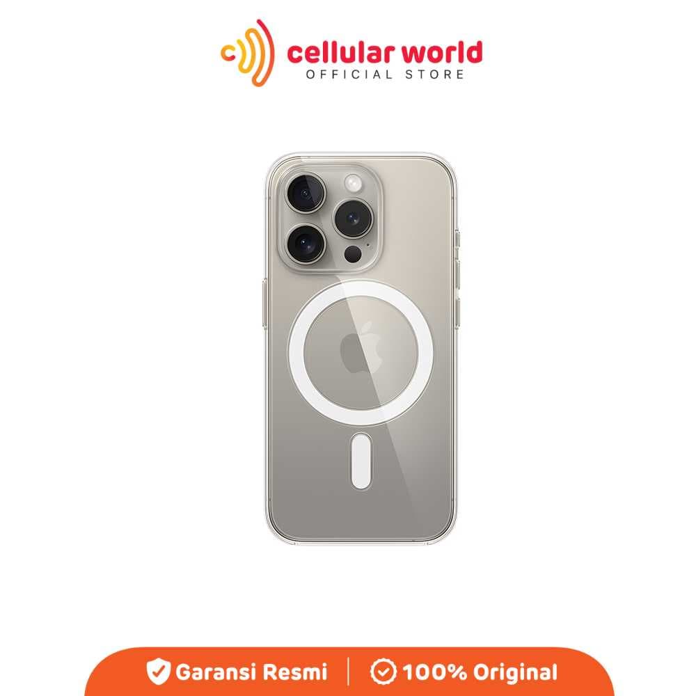 Apple Clear Case With MagSafe For iPhone 15 Pro [ Garansi Resmi ]